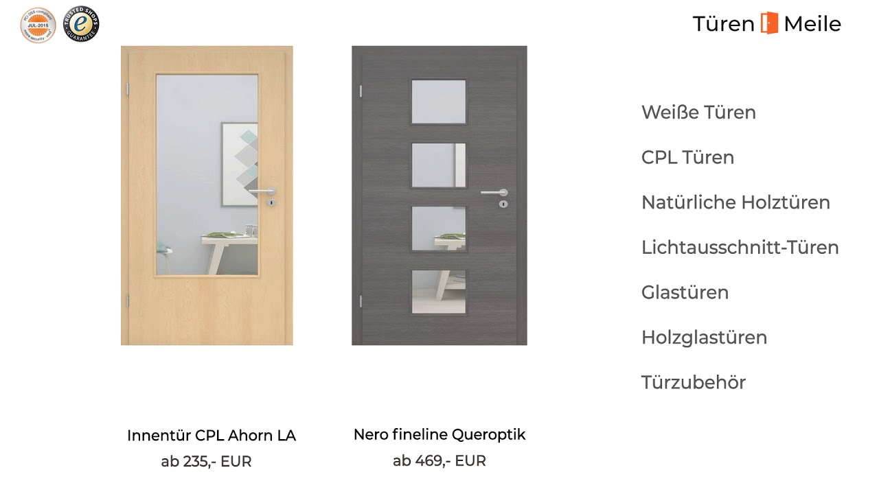 Innent&uuml;ren & Zimmert&uuml;ren bei Tuerenmeile.de kaufen