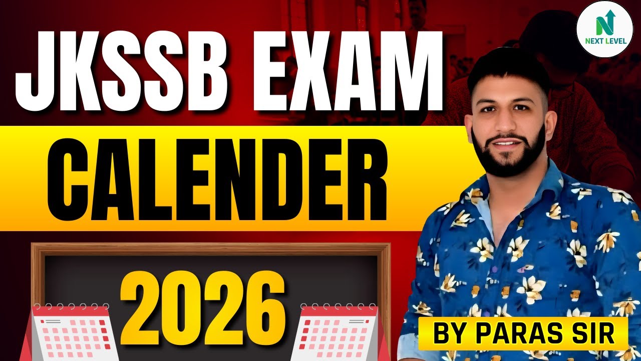JKSSB Exam Calendar 2026 | Complete Exam Dates & Schedule