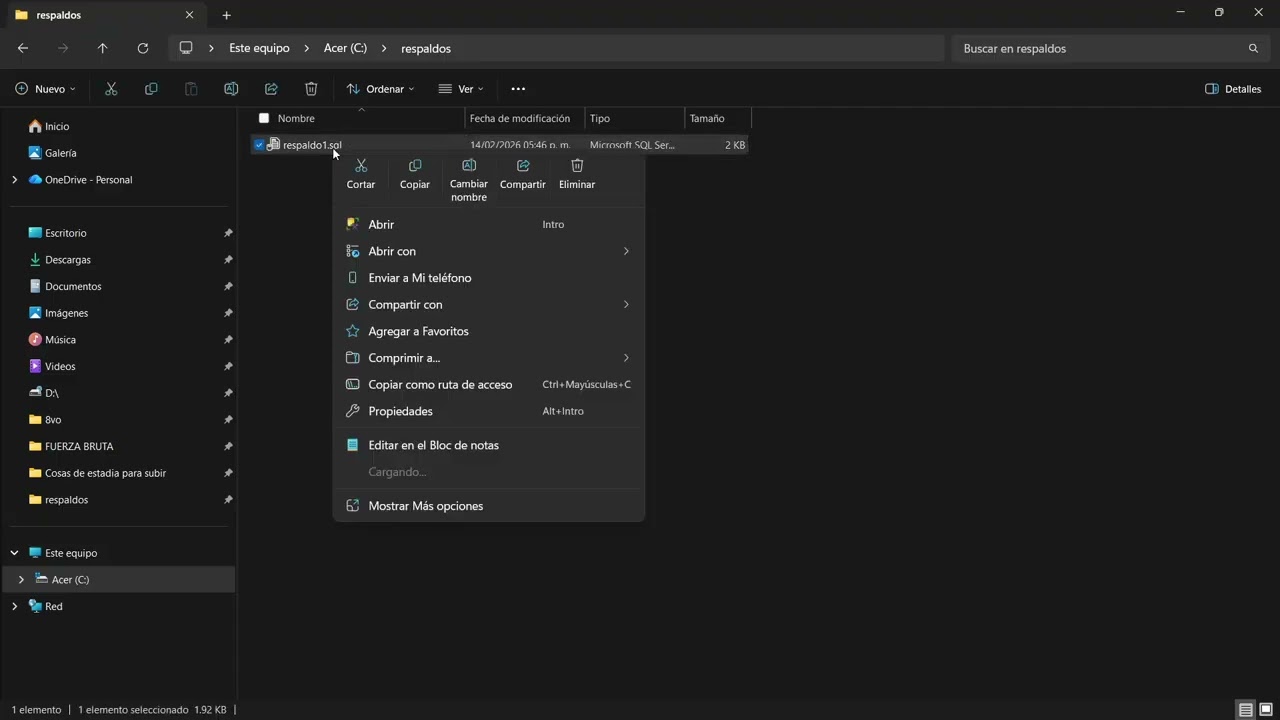 Como Exportar e Importar una base de datos SQL, también como hacer un respaldo automático