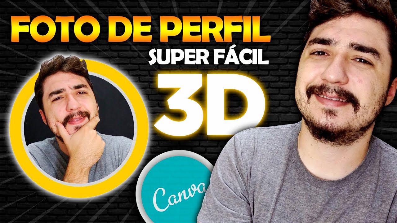 Tutorial Canva | Como fazer foto circular 3D para perfil