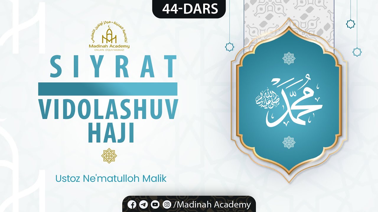 #44 Vidolashuv haji  | Ustoz Ne'matulloh Malik