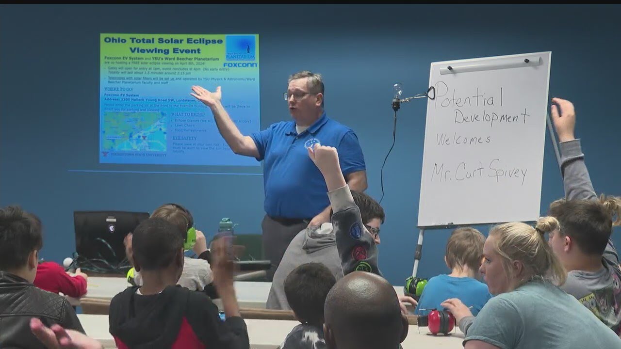 Potential Development students learn about upcoming eclipse