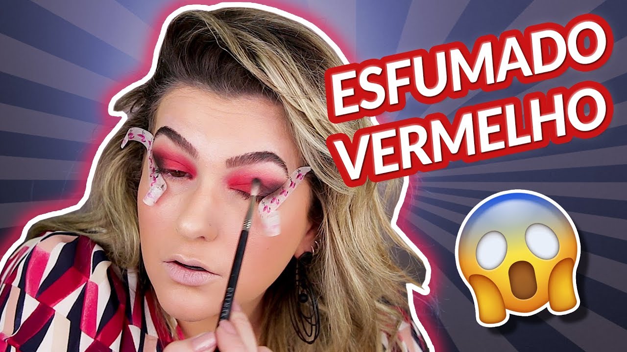 TUTORIAL DE SOMBRA VERMELHA POR ALICE SALAZAR