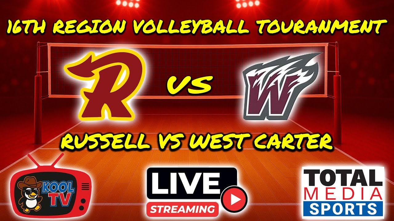 West Carter vs Russell Volleyball | 16th Region Tournament | LIVE | Kool TV | 10/28/25