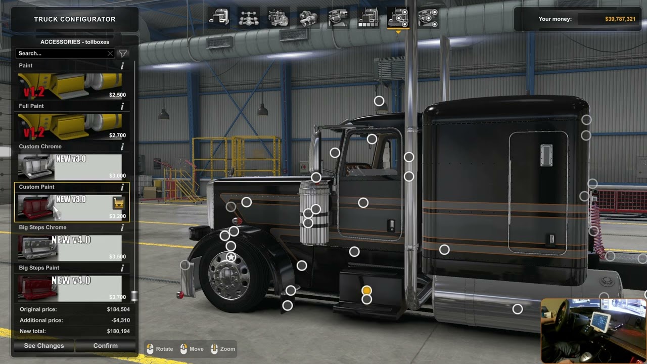 Build and drive Jon Ruda Zeemods C16 389 pete  American Truck Simulator