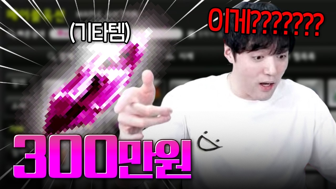 현금 값어치만 300 이상..? 전서버에 1개 있다는 희귀템을 찾았습니다