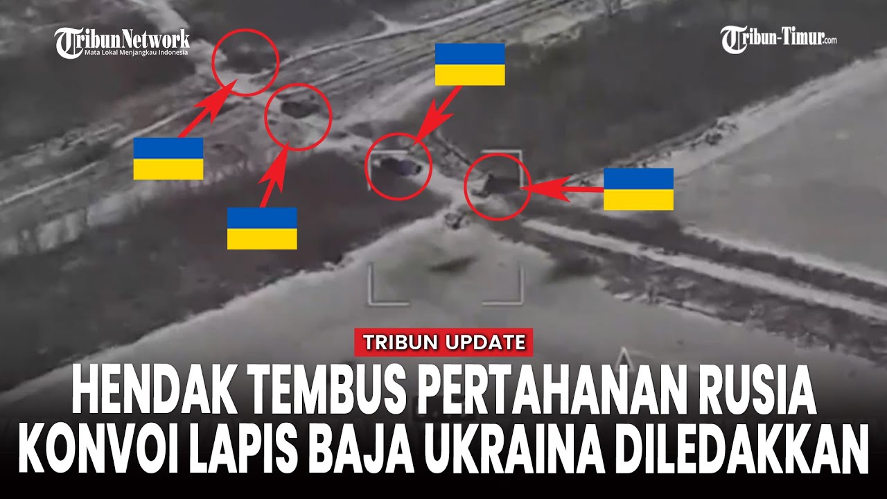 [FULL] Konvoi Ukraina Disergap Drone Rusia di Garis Depan Zaporizhia–Dnipropetrovsk, Puluhan Hancur