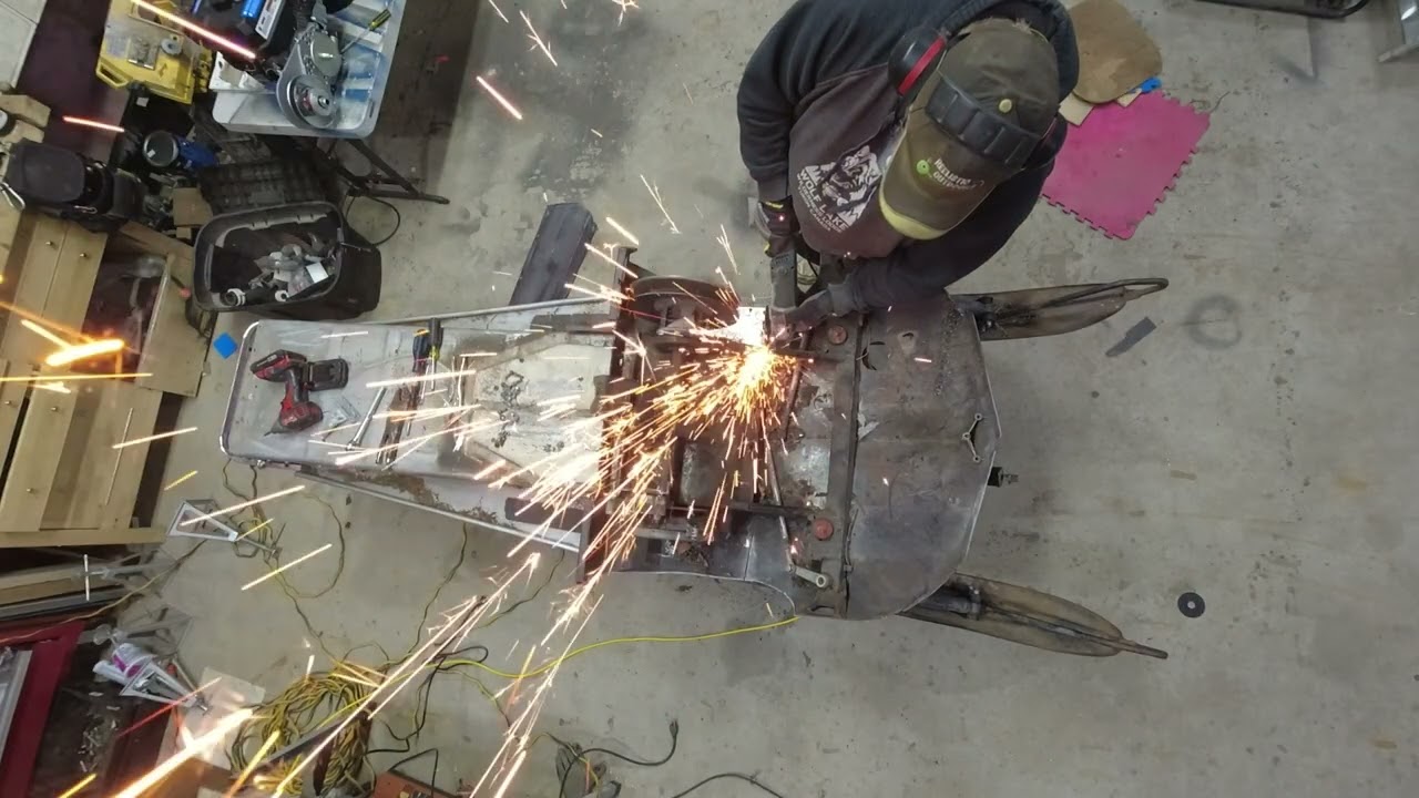 Building a Track sled from Scratch  .......   The Tear Down pt 1