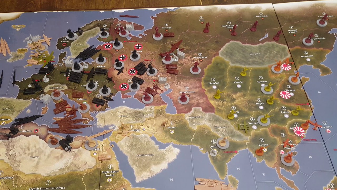 Axis and Allies Turn Simulation: Anniversary Edition 1942 Setup Kickoff
