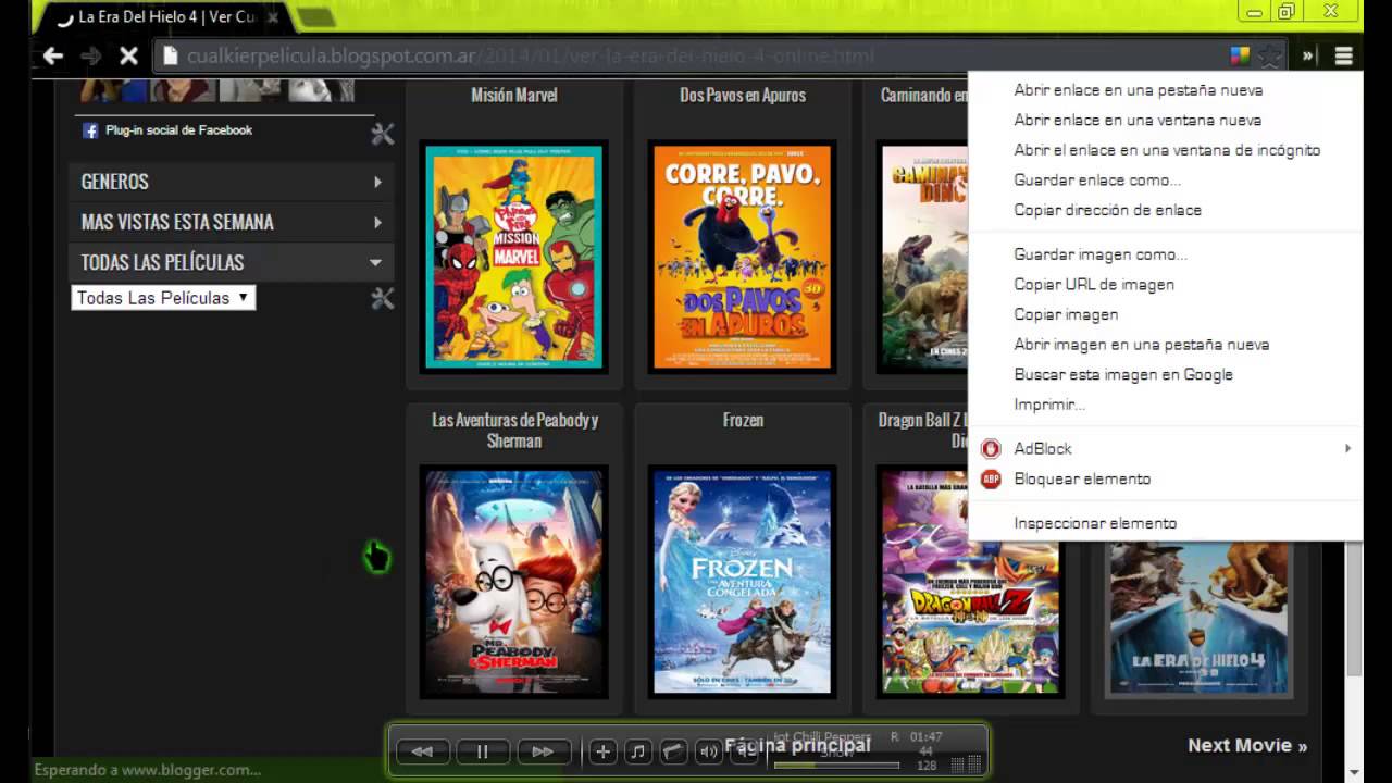Ver peliculas online gratis y en espa&ntilde;ol latino