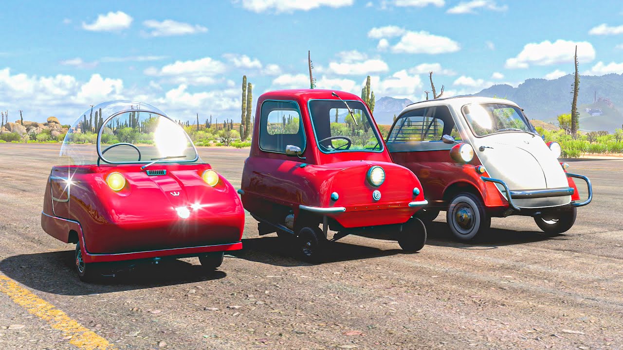 BMW Isetta vs Peel P50 vs Peel Trident | Forza Horizon 5 Drag Race!!!