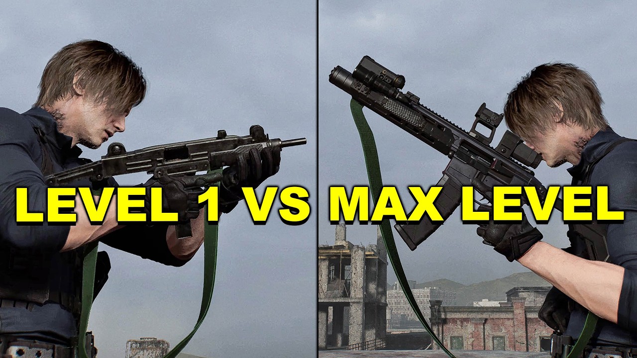 Resident Evil Requiem - All Submachine Gun Weapon Damage Comparison (LEVEL 1 VS MAX LEVEL)