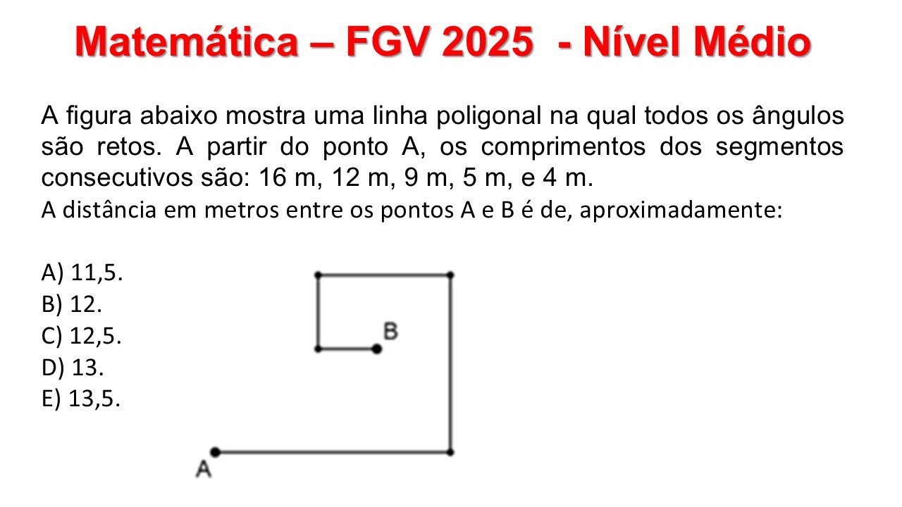 banca fgv ensino medio concurso publico matematica 9