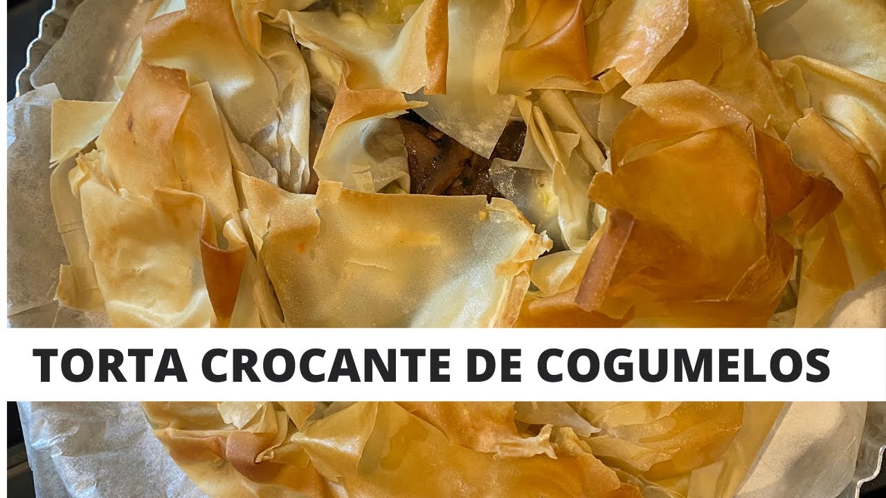 Torta Crocante de Cogumelos