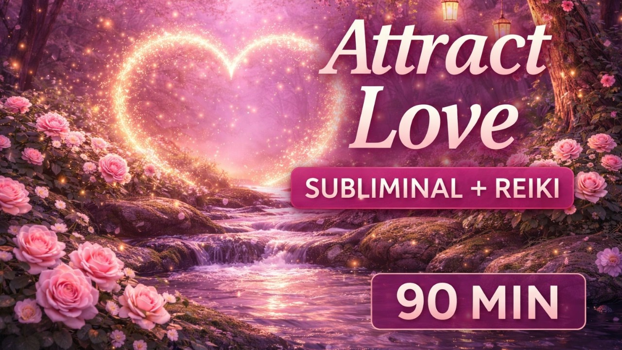 Attract Love & Open Heart Subliminal + Reiki | Romance, Healing & Heart Chakra Activation (90 Min)