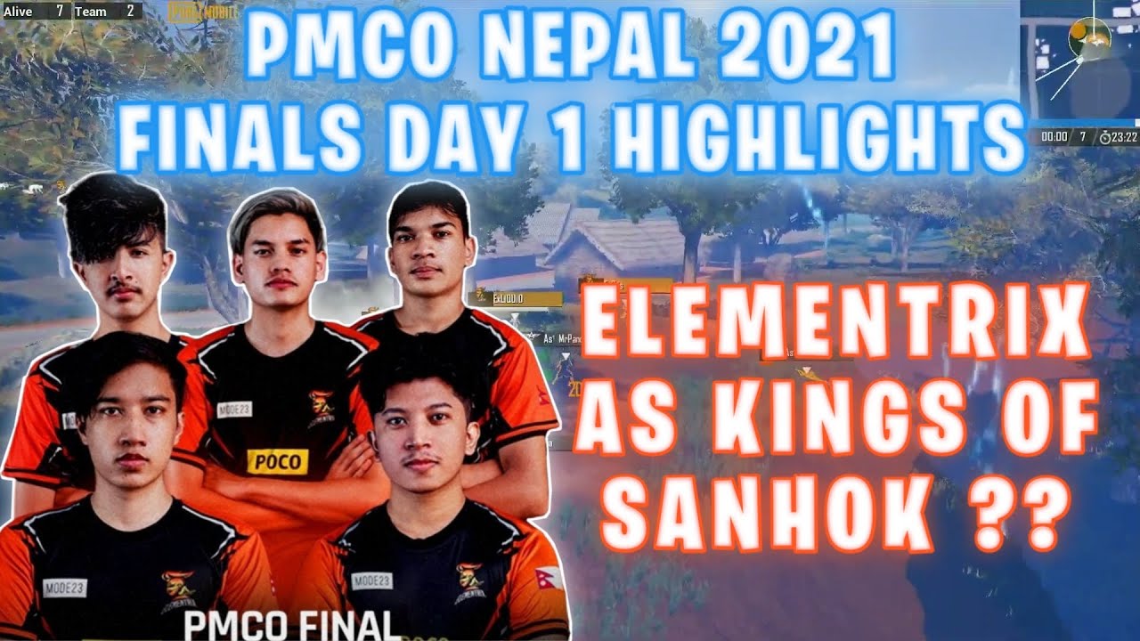Elementrix AS KINGS OF SANHOK 👑 ? OHRxEKTA DOUBLE WWCD 🔥 | PMCO NEPAL 2021 FINALS DAY 1 - GAURABYT |