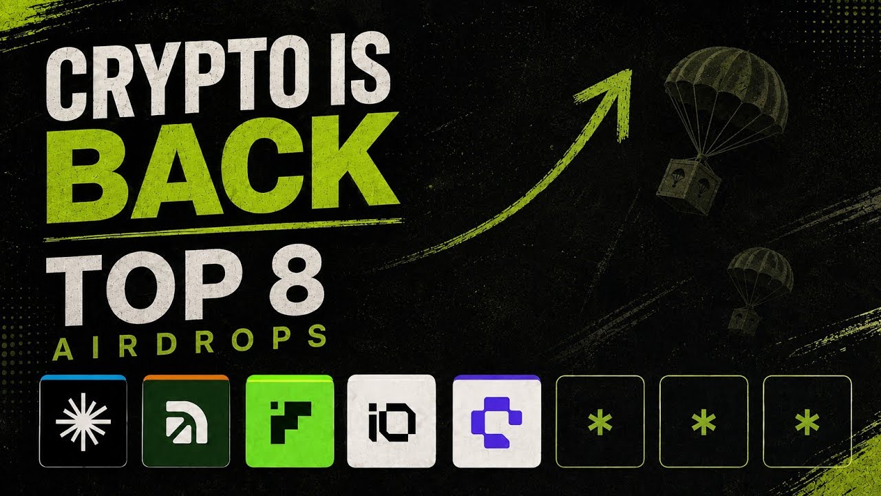 Crypto is Back 💹 TOP 8 Airdrops To Farm 🪂 Hidden Alpha 