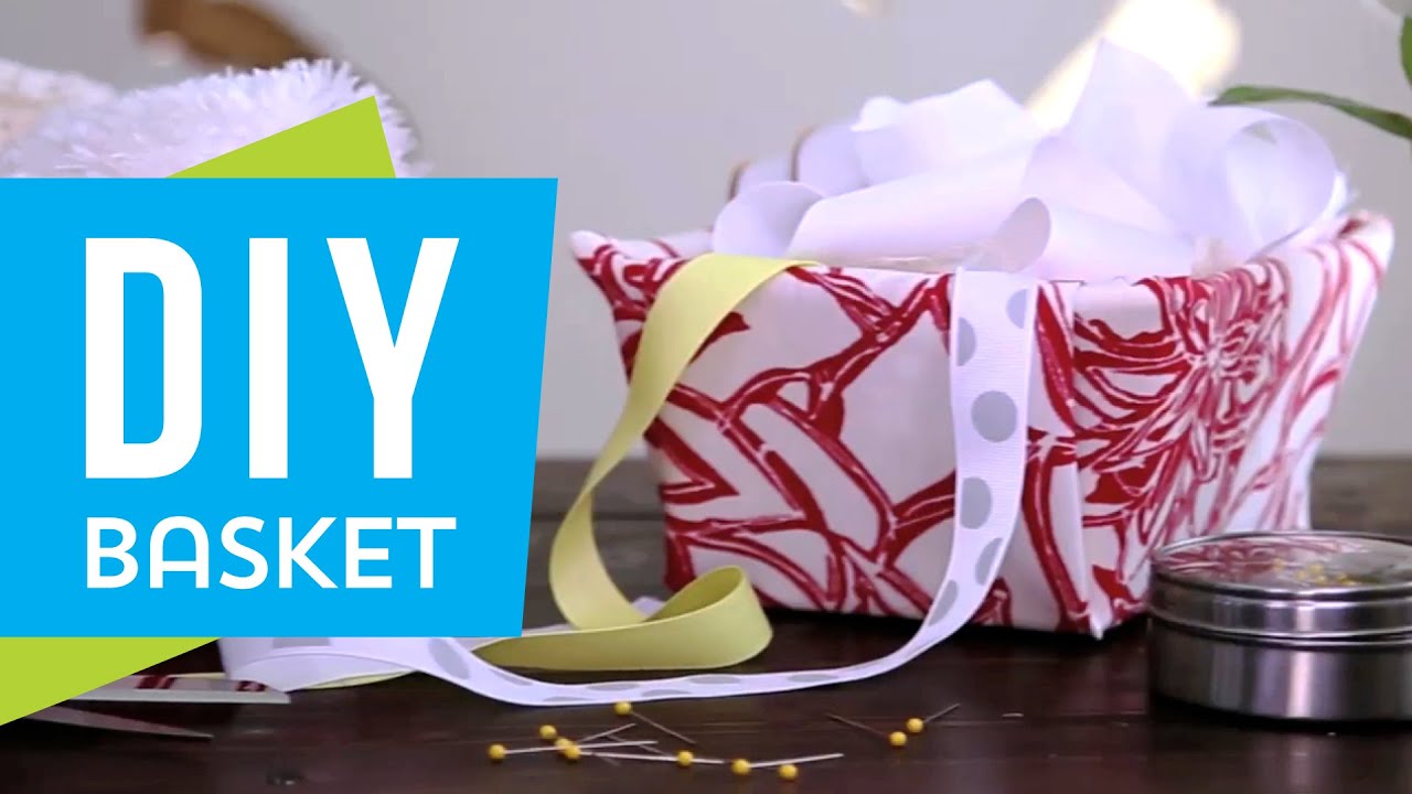 DIY: Super Cute Fabric Baskets &infin; Trash to Fab w/ AnneorShine