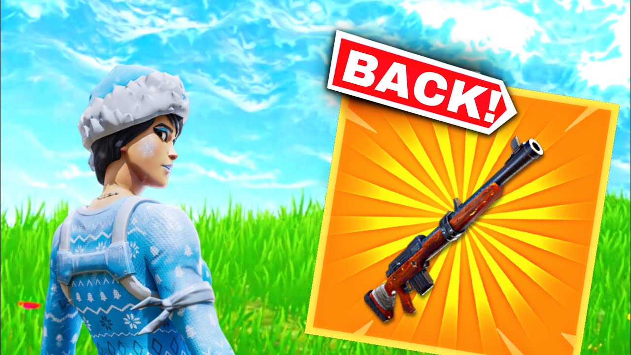 THE HUNTING RIFLE is BACK! (fortnite update)
