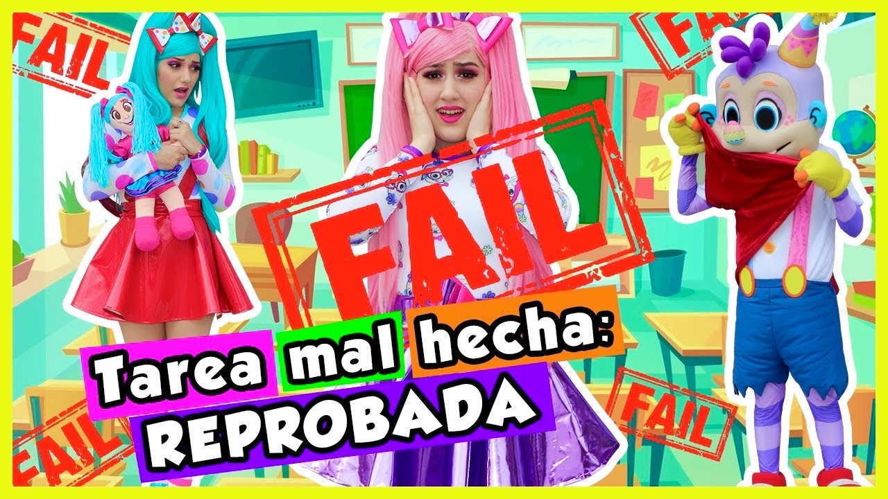 REPROBADA: TAREA MAL HECHA / SHOW PIEDRA PAPEL O TIJERA / MOLY HACE MAL LA TAREA / PROFESORA REGAÑA