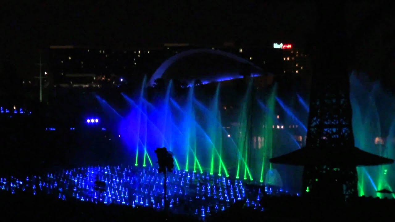 World of Color from Villa Balcony Disney California Adventure