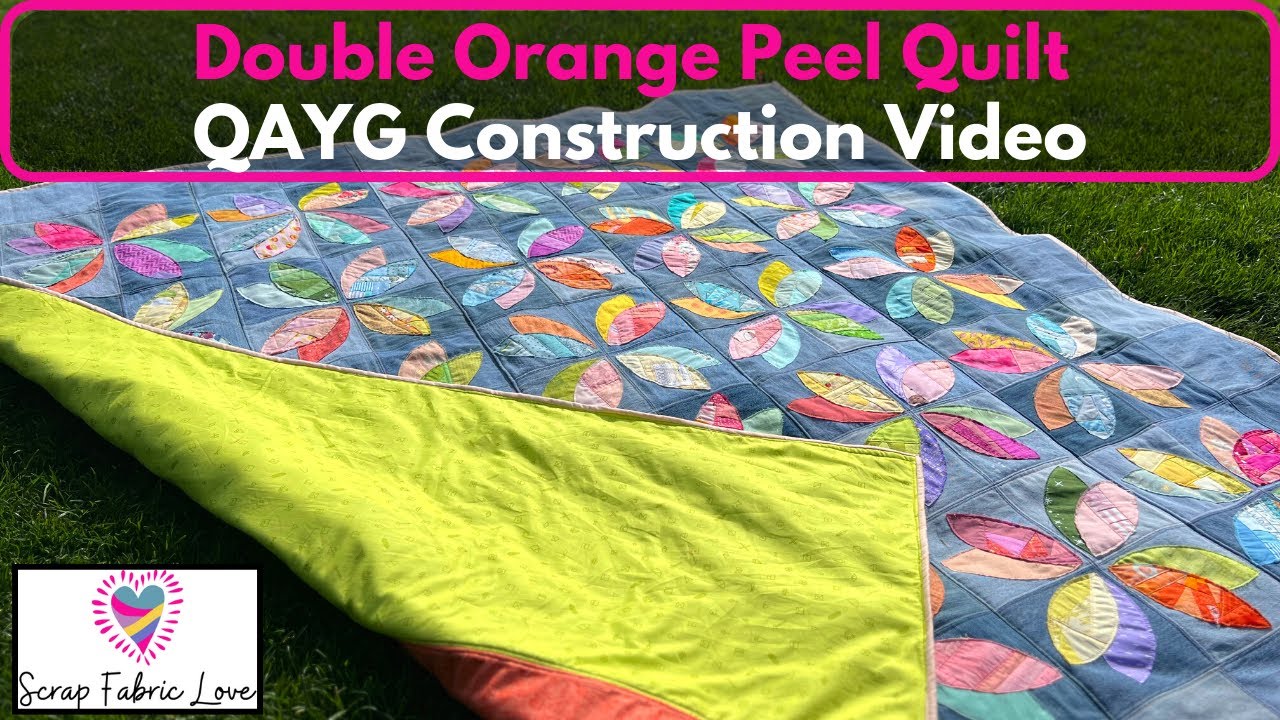 Стеганое одеяло Quilt-As-You-Go Row — конструкция стеганого одеяла с двойной «апельсиновой коркой»
