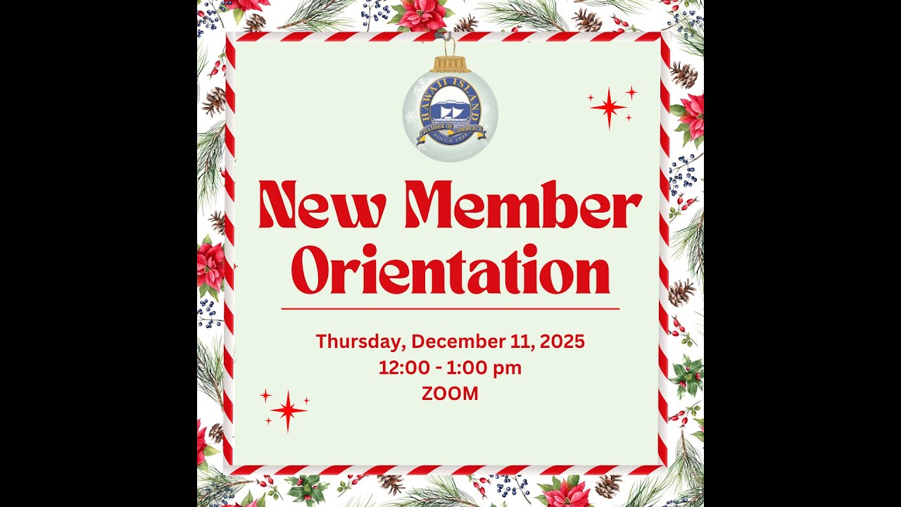 New Member Orientation December 2025