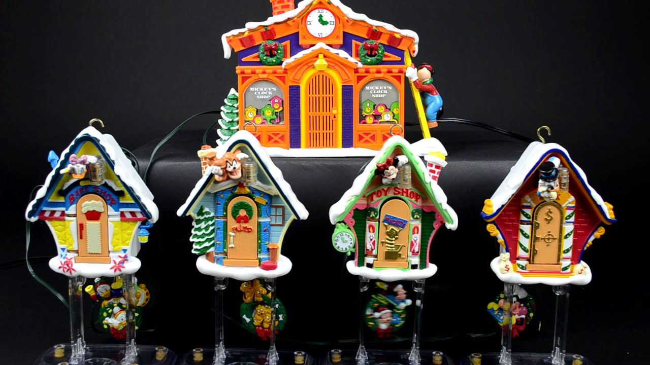 Mickey's Clock Shop Animated Christmas Decoration