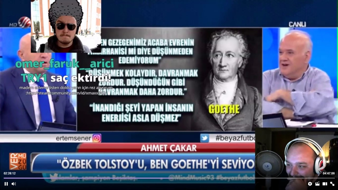 TWİTCH | Direncan yayında Beyaz Futbol'u izliyor