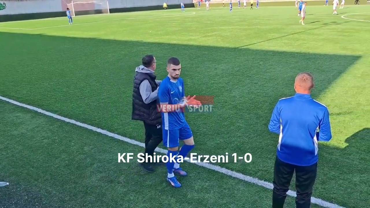 Pamje nga ndeshja AF Shiroka-Erzeni 1-0(Kategoria e dytë-Grupi A java 12). Shënues: Gabriel Olamide