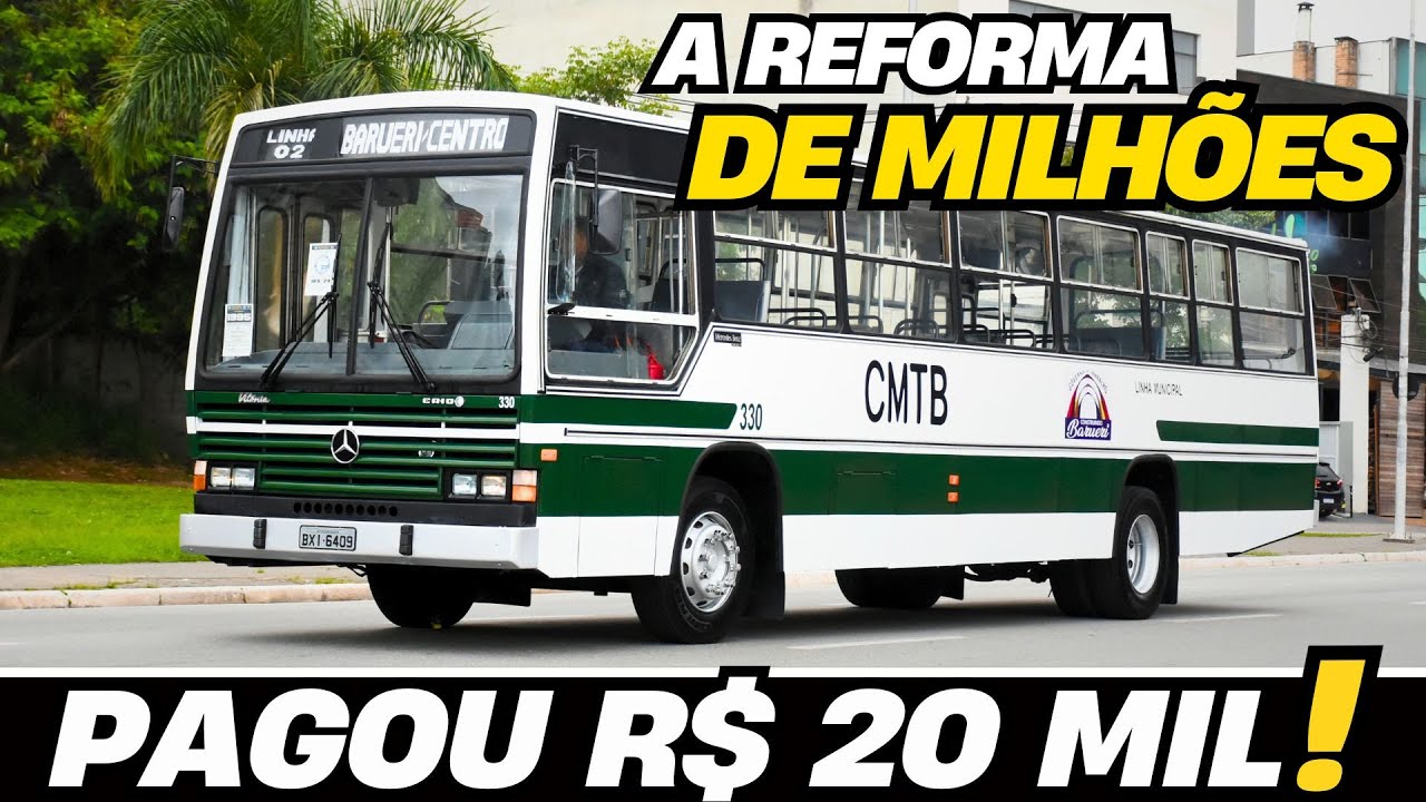 QUANTO VALE AGORA?? CAIO VITÓRIA 1995 INCRÍVEL O RESULTADO DA REFORMA | ÔNIBUS DE BARUERI P/ COLEÇÃO