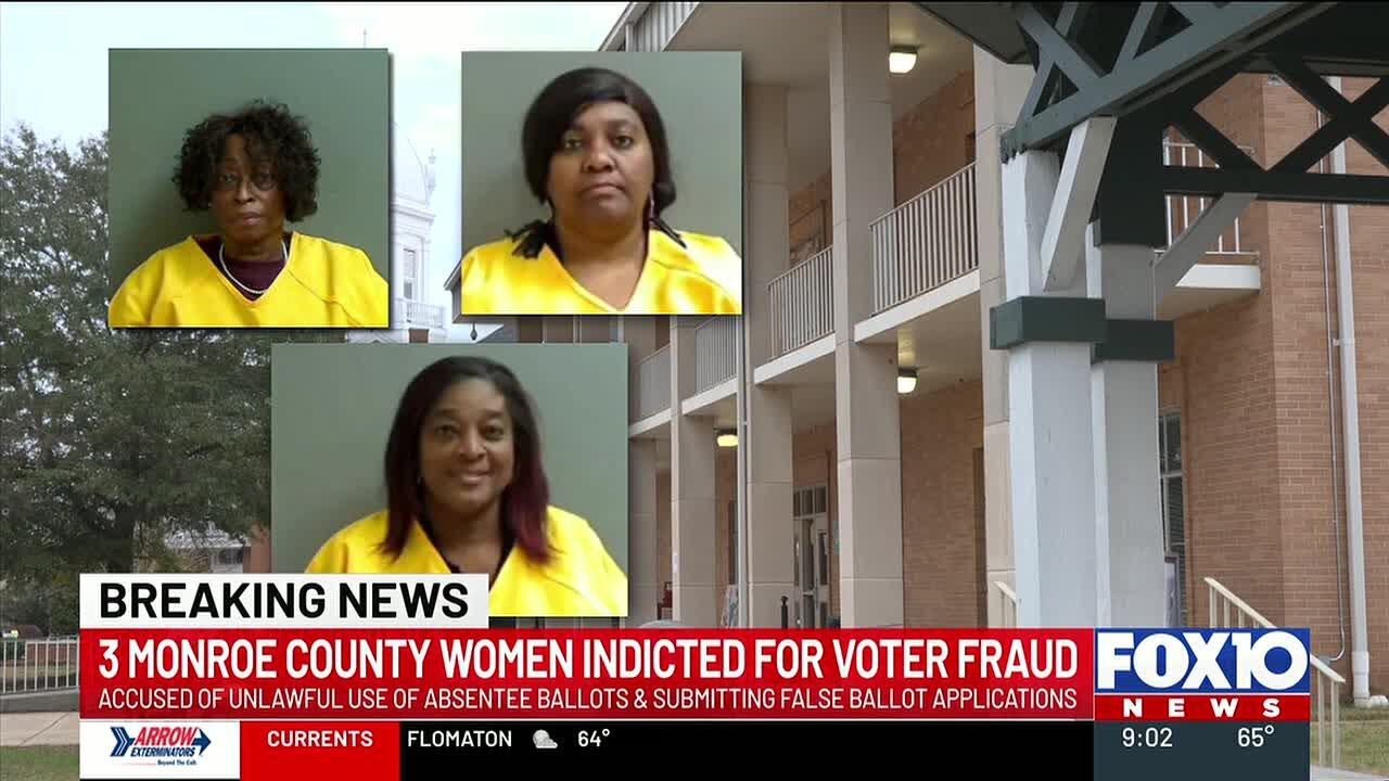 3 Monroe County women indicted for voter fraud, court documents reveal