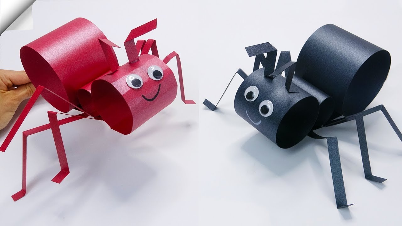 Funny Walking paper Ants - Moving paper toys