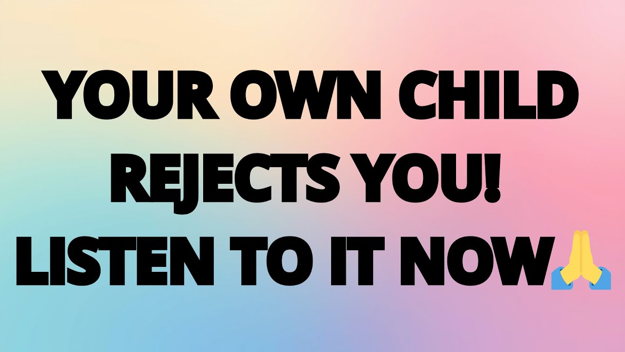 God says: It's not your fault: The real reason your child rejects you and how God will restore him
