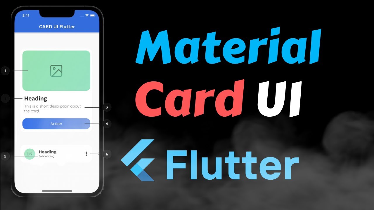 Card UI design in Flutter | Beautiful Material Card Design in Flutter 2023
