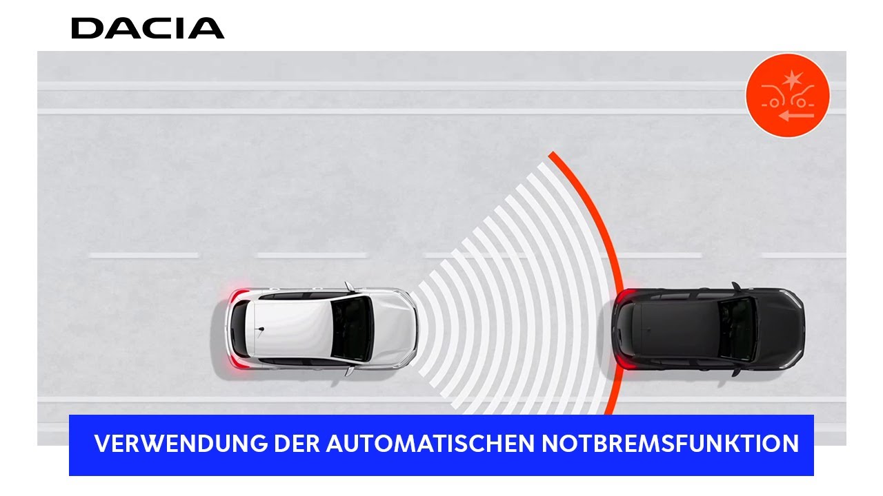 DACIA SANDERO | Verwendung des aktiven Notfall-Bremsassistenten | Dacia Deutschland