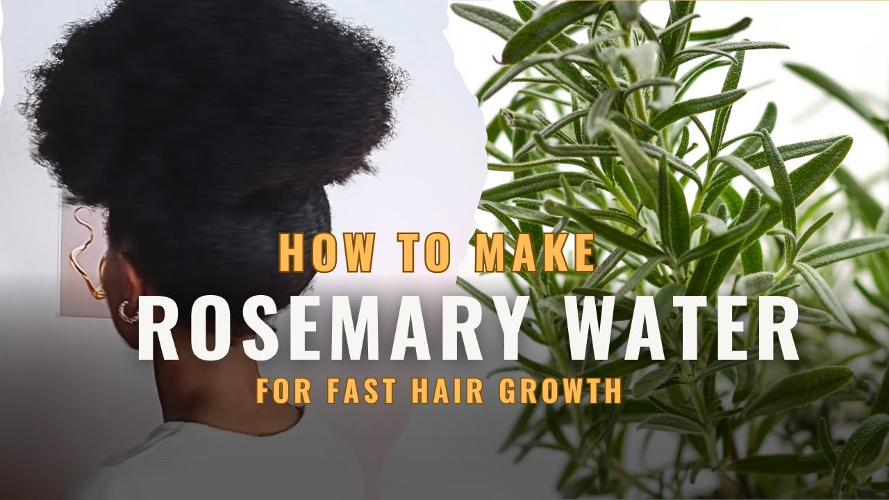 Diy Rosemary water spray for Hair growth #rosemarywater #hairgrowth #haircareroutine #naturalhair