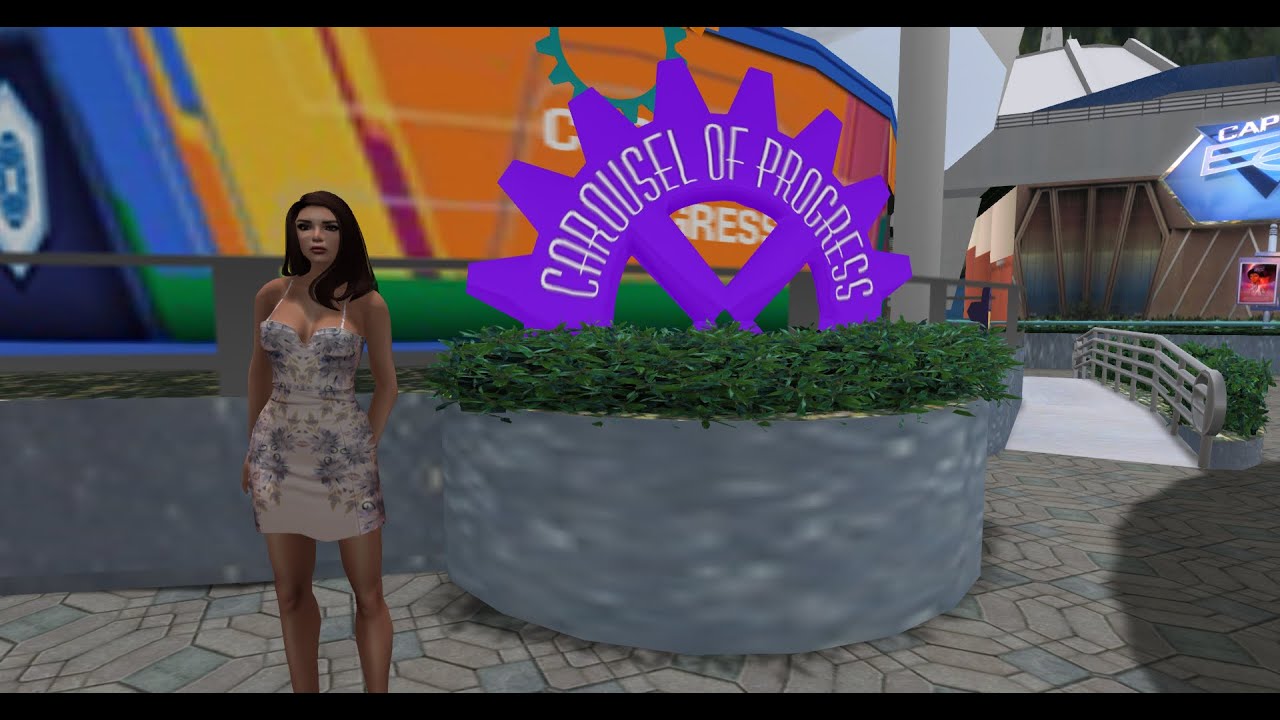Second Life:  Carousel of Progress ride in Magicland