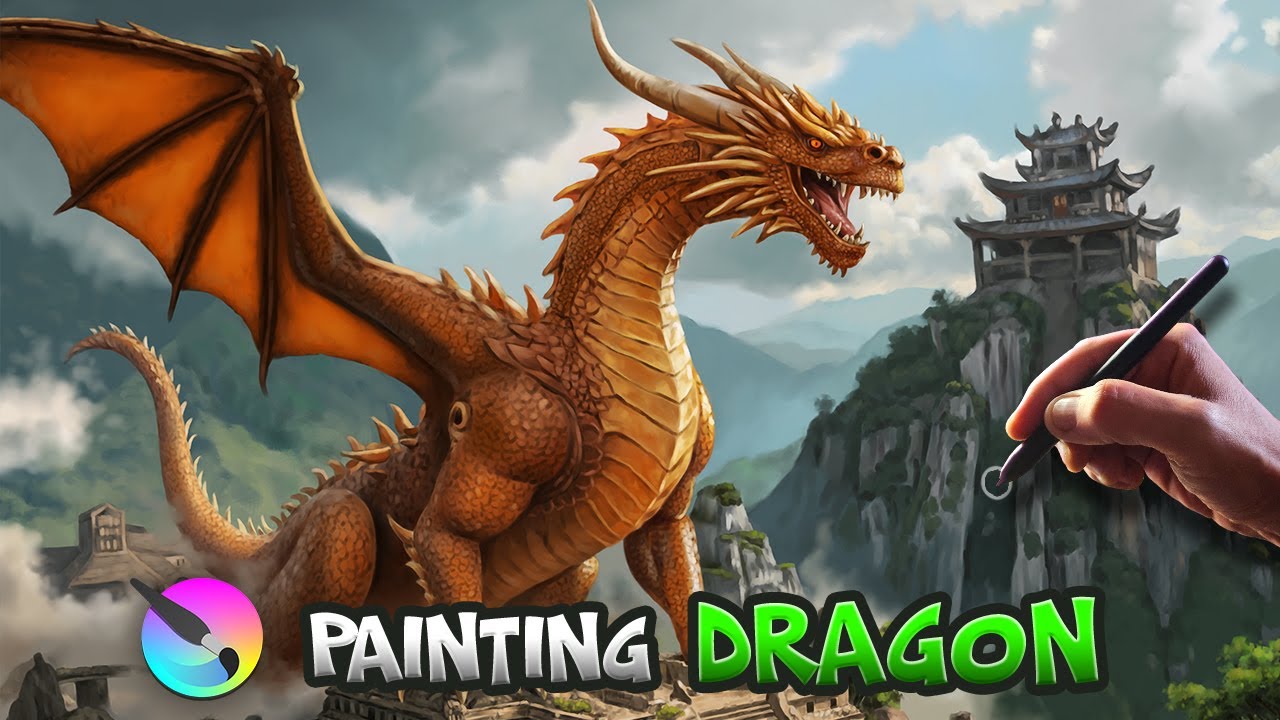 Insane Dragon Painting Timelapse 🐉 | Digital Art in Krita