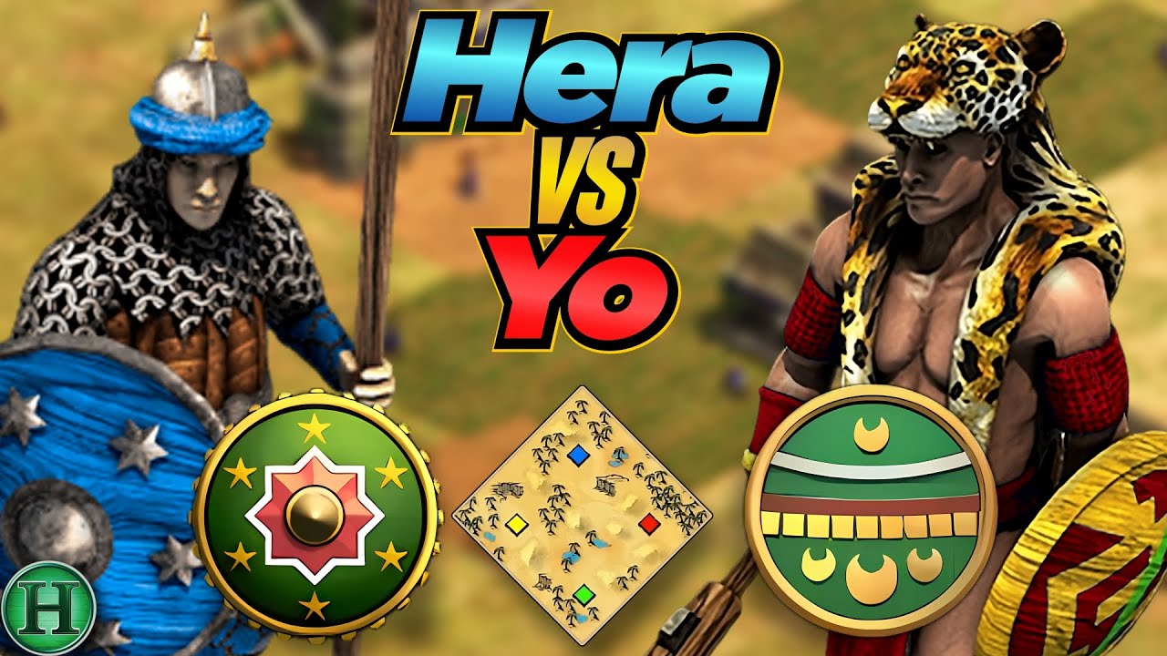 Hindustanis vs Aztecs | 1v1 Arabia | vs Yo | AoE2