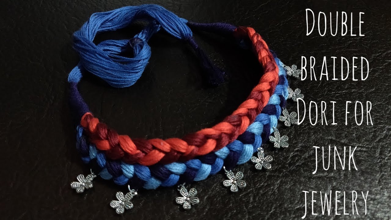 Cotton thread braided dori || Rope for German silver jewelry || periwinkle TV