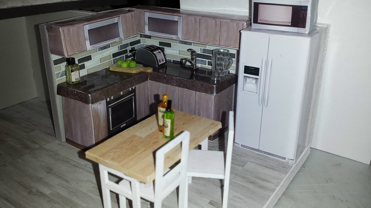 DIY Miniature Dollhouse Toaster, Fridge etc