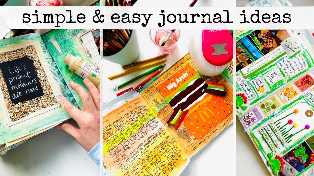 SIMPLE & EASY JOURNAL IDEAS | Journal & Chat | Junk Journal