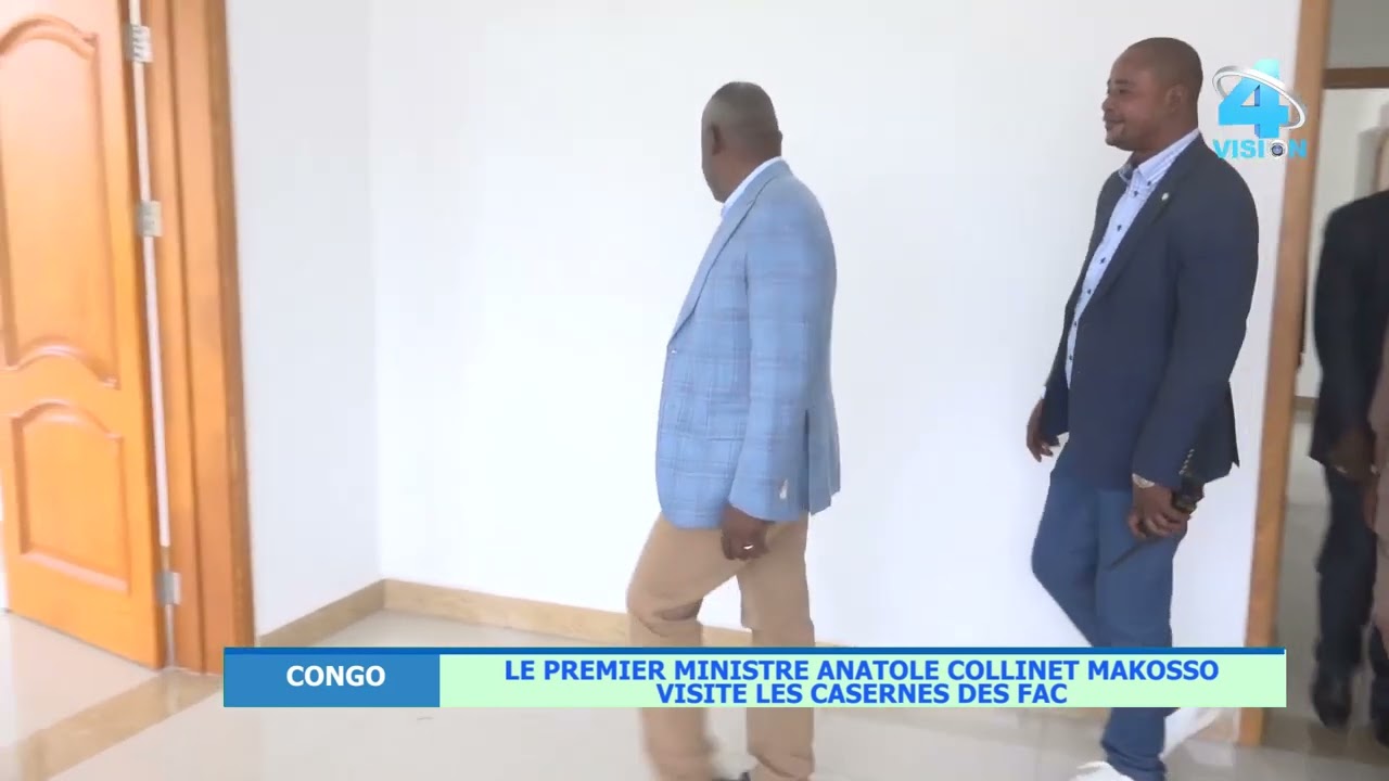 CONGO : LE PREMIER MINISTRE ANATOLE COLLINET MAKOSSO VISITE LES CASERNES DES FAC - VISION4 BRAZZA