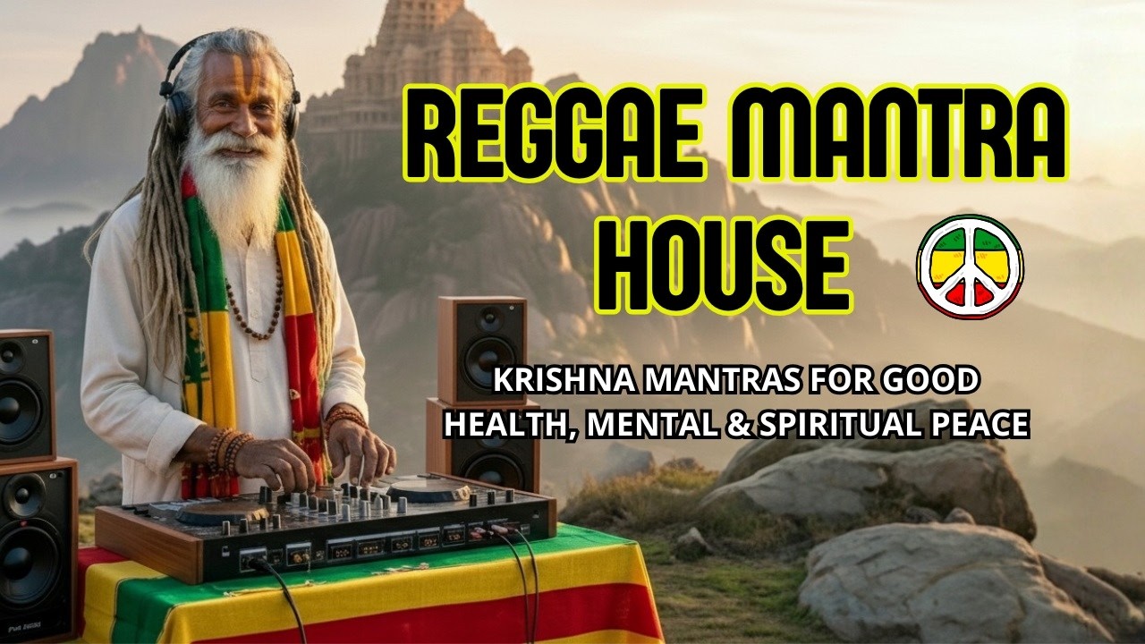 Hindu Krishna Mantras in Reggae House Style | Mantras for Good Health, Mental & Spiritual Peace