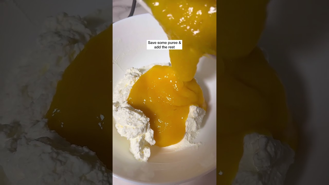 3 ingredients Mango Mousse | Easy peasy mango Mousse recipe | easy mango desserts