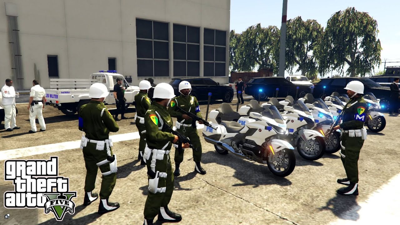 Pengamanan Ketat PRESIDEN Di Bandara! GTA 5 Mod Polisi Indonesia