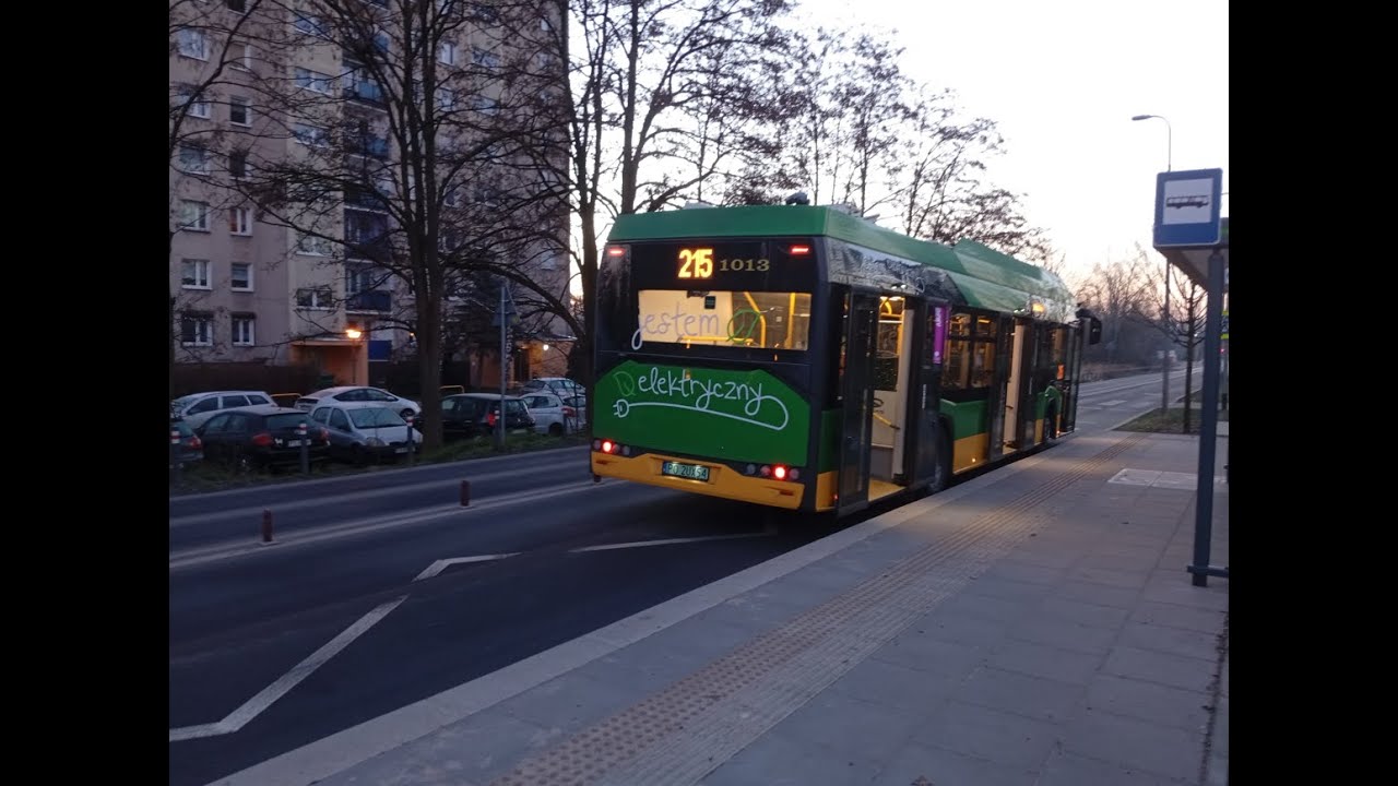 MPK Poznań Solaris Urbino 12 IV Electric #1013 linia 215 kierunek Os. Sobieskiego