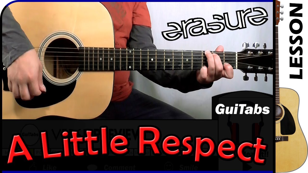 How to play A LITTLE RESPECT 😰 - Erasure / GUITAR Lesson 🎸 / GuiTabs #161