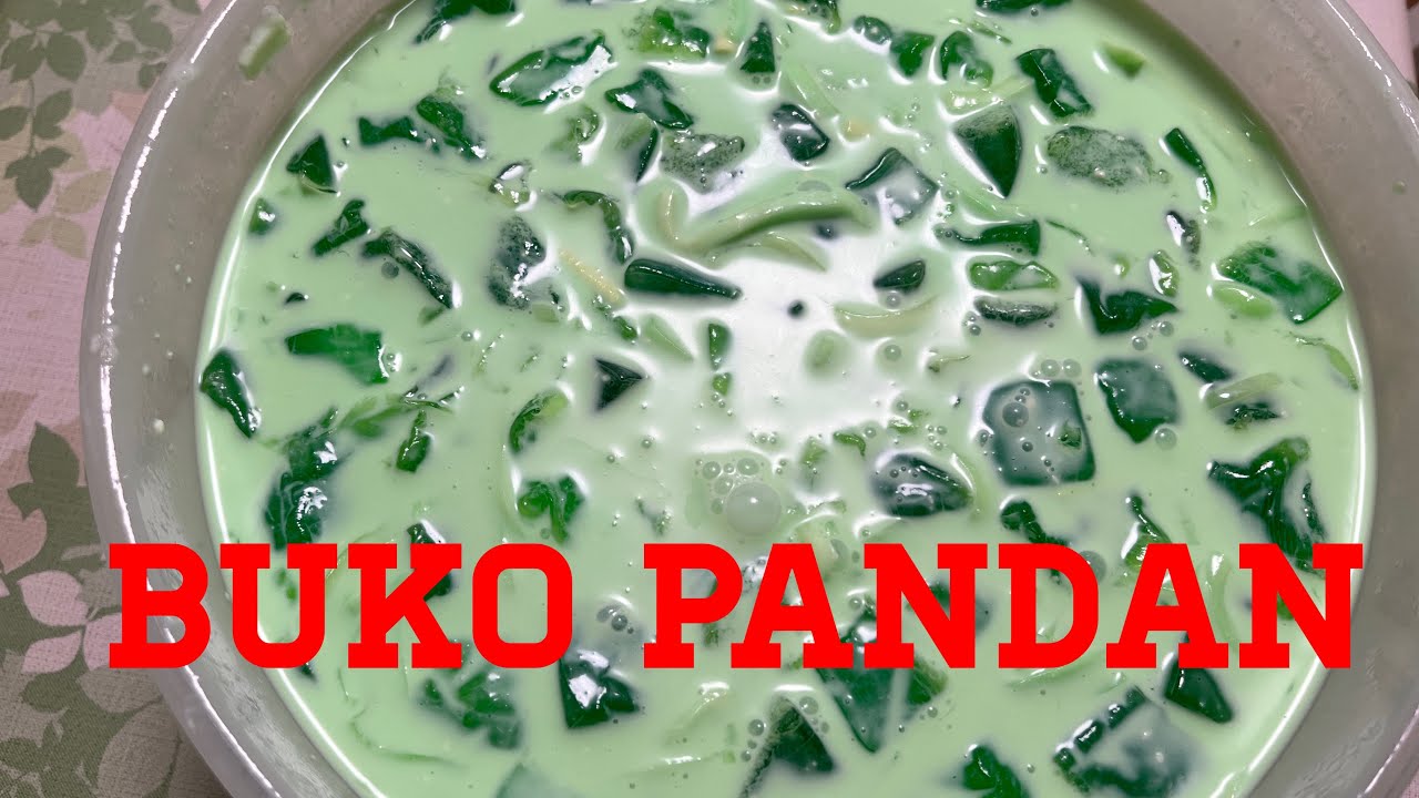 My simple way of making BUKO PANDAN.